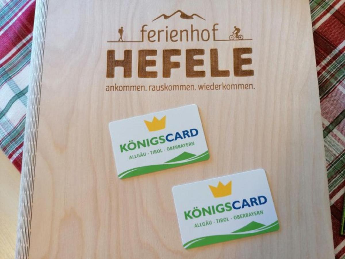 Ferienhof Hefele Apartment Hopferau Ngoại thất bức ảnh